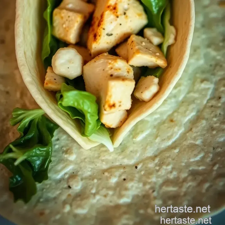 Ultimate Chicken Caesar Wrap: A Fresh Twist on a Classic Favorite presentation