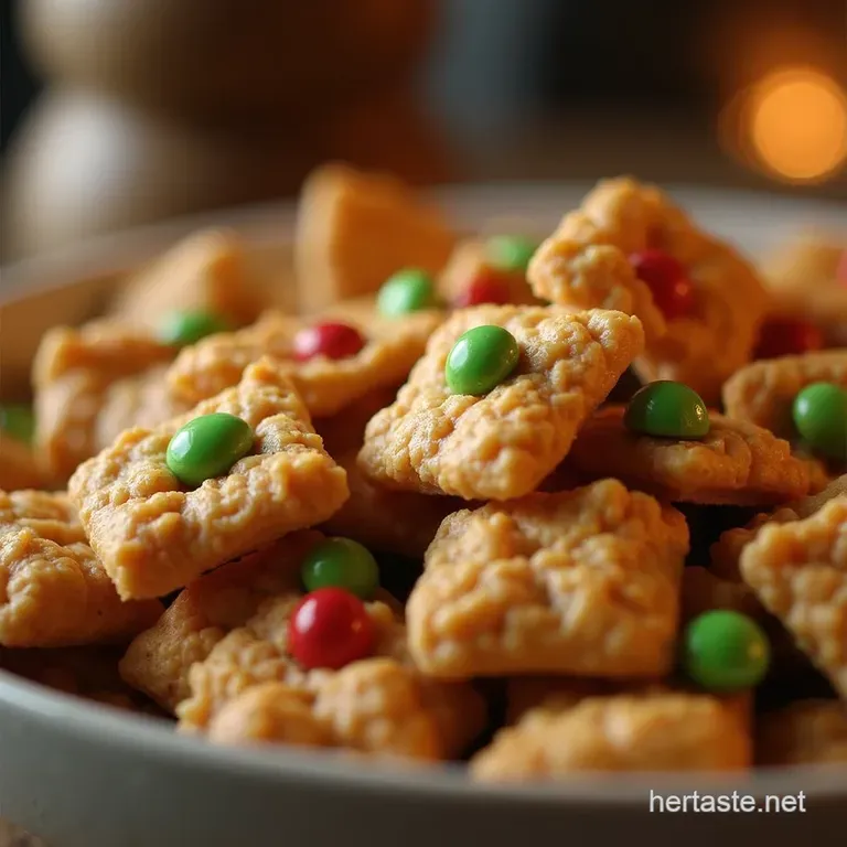 Grandmas Secret Stash the Ultimate Christmas Countdown Chex Mix presentation
