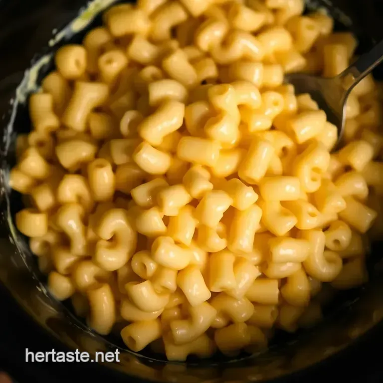 Ultimate Comfort: Crockpot Mac and Cheese with Cream Cheese presentation