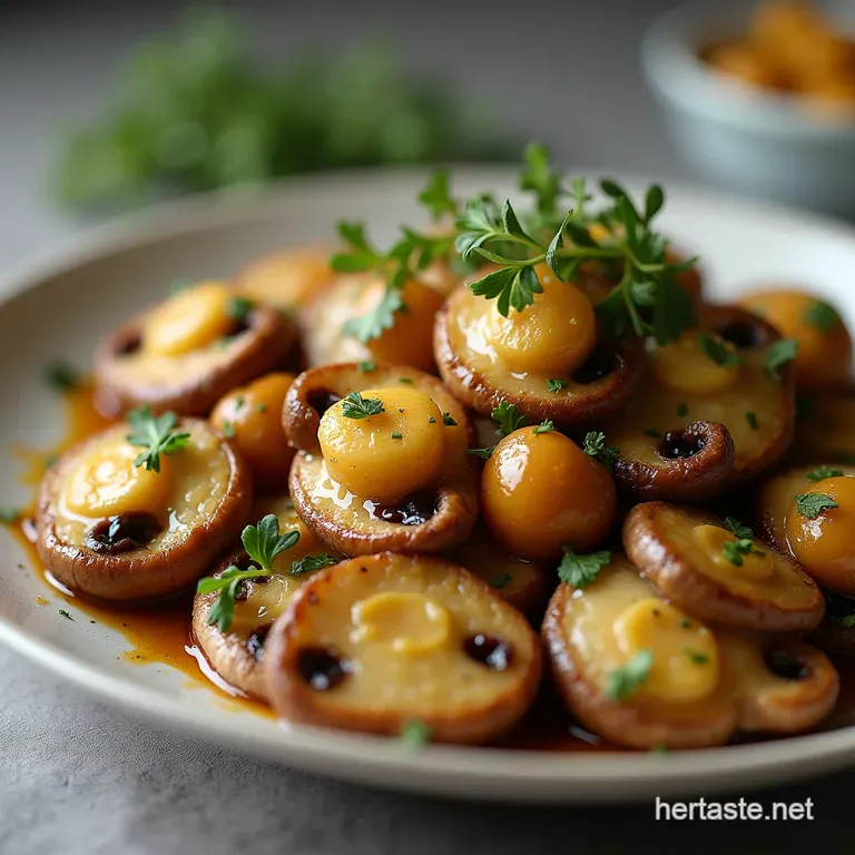 Golden Sauté The Ultimate Garlic Butter Mushrooms with Fresh Thyme