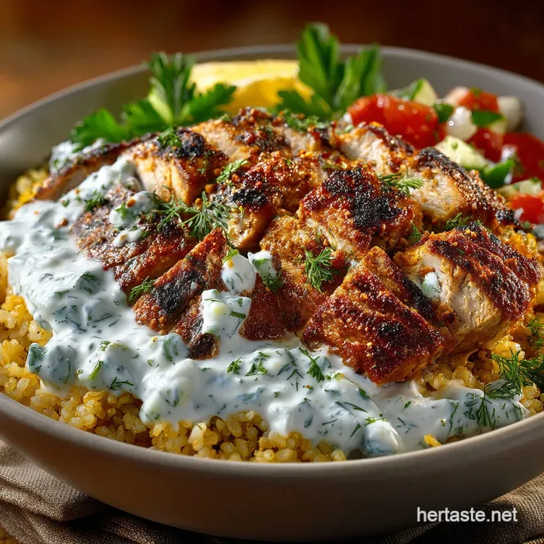 The Zeus Bowl Ultimate Greek Chicken Grain Bowls with Creamy Tzatziki