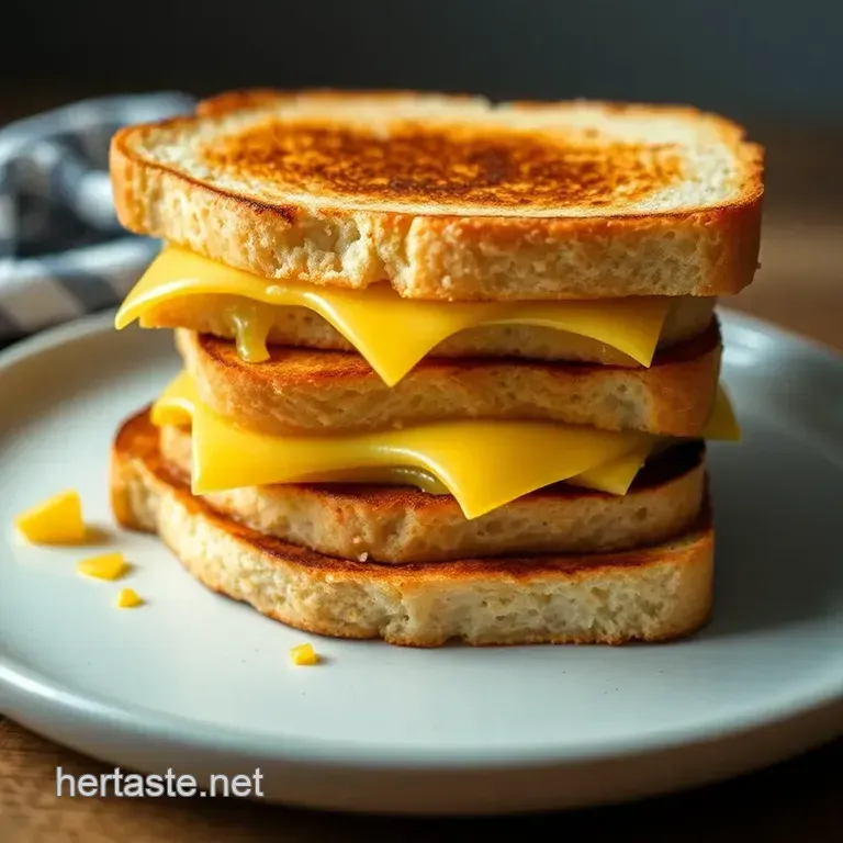Ultimate Grilled Cheese Sandwich presentation