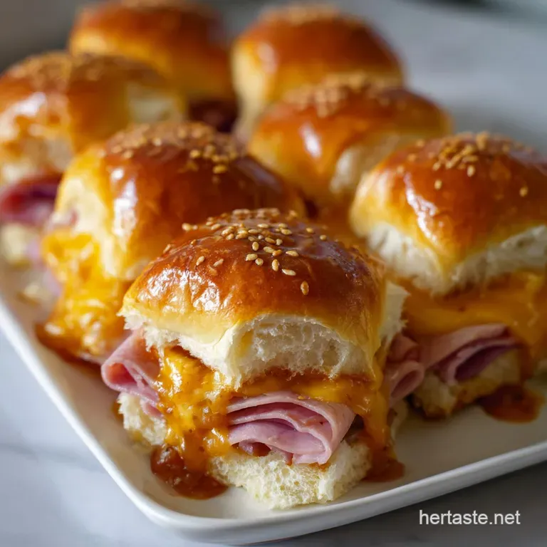 Hawaiian Roll Sliders: Ultimate Ham and Cheese presentation