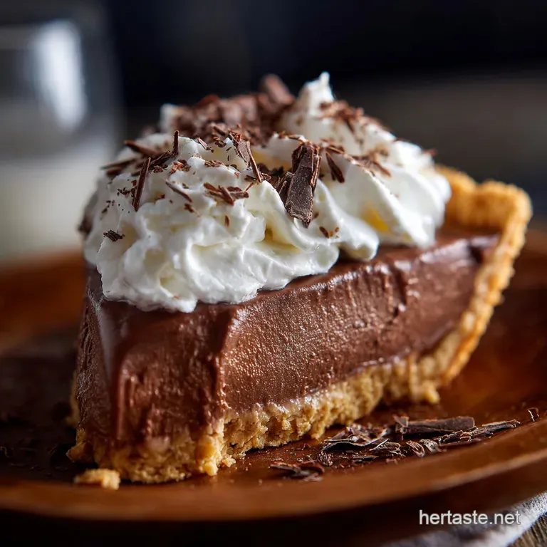 Chocolate Pie: the Ultimate Silken No-Bake Cr&egrave;me presentation