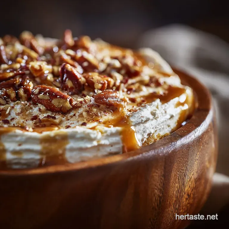 Salted Caramel Pecan Dip: Sticky Toffee Puddings Creamy Cousin presentation