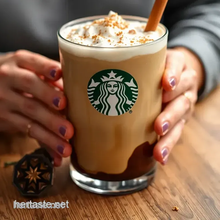 Vegan Cinnamon Almond Milk Latte presentation