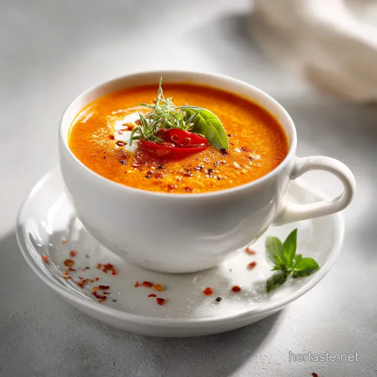 Immersion blender recipes: Velvet Roasted Pepper Soup