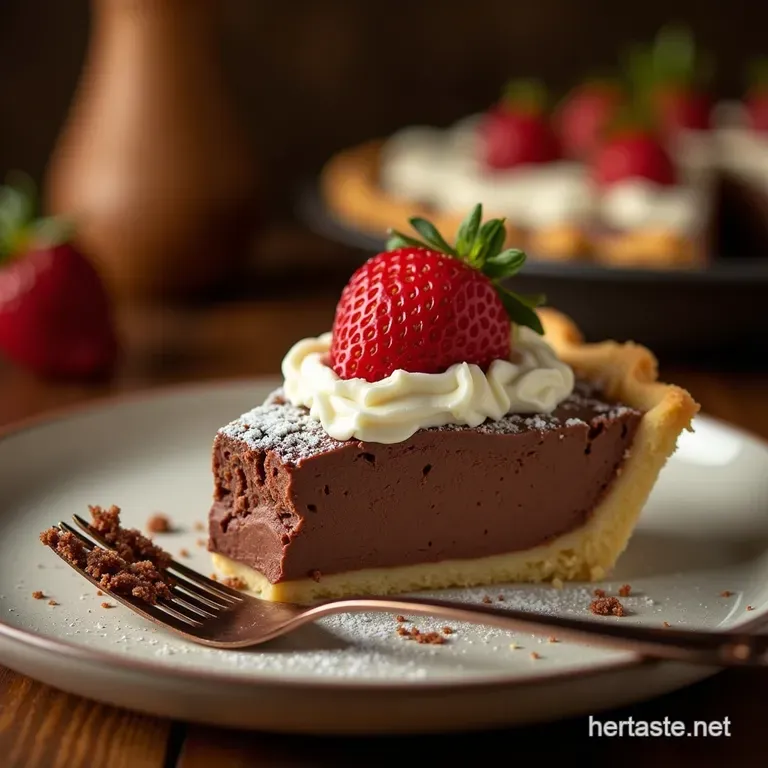 Decadence Defined the Ultimate Velvety French Silk Pie presentation