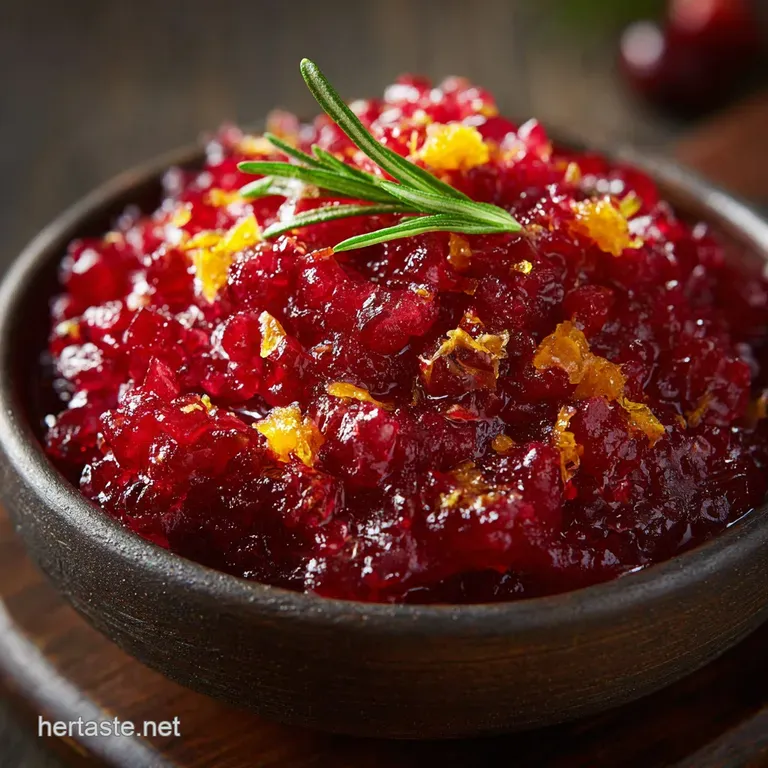 Vintage Fresh Cranberry Orange Relish (A 10-Minute No-Cook Classic) presentation