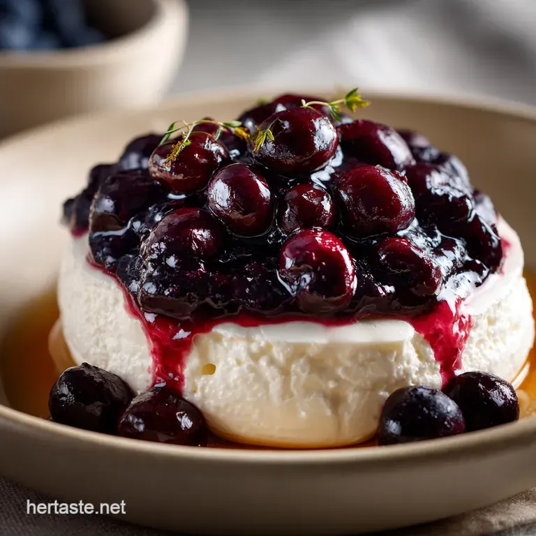 Greek Yogurt with Warm Black Blueberry Sauce the 15Minute Comfort Breakfast presentation