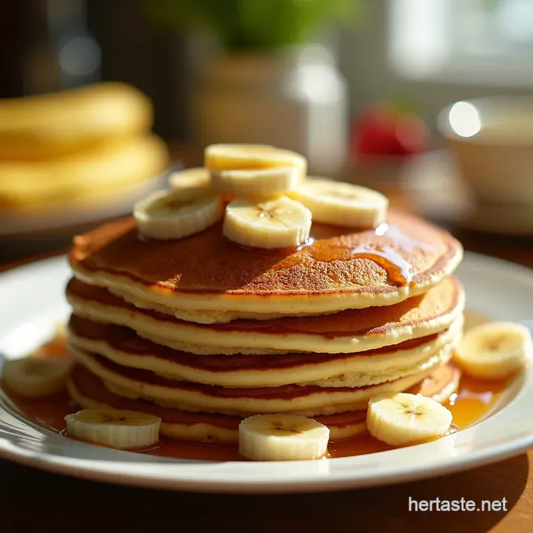Weight Watchers Banana Bliss Pancakes Light Fluffy Pointfriendly presentation