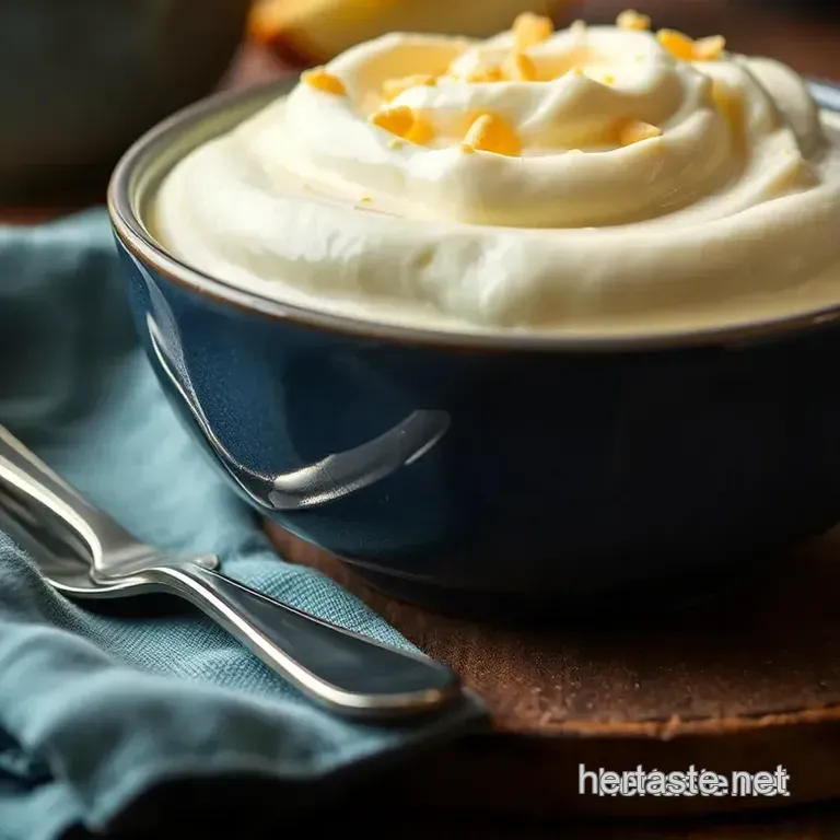Whisked Coconut Cream Delight presentation