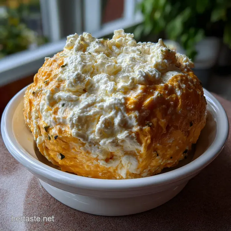 The Great White Pumpkin Cheese Ball: Savory Delight presentation