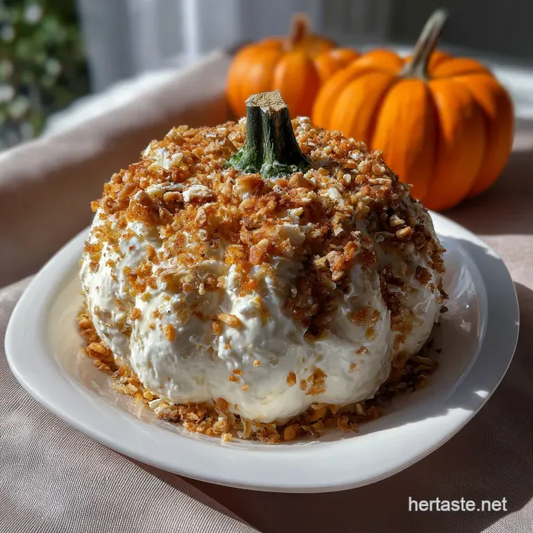 The Great White Pumpkin Cheese Ball: Savory Delight