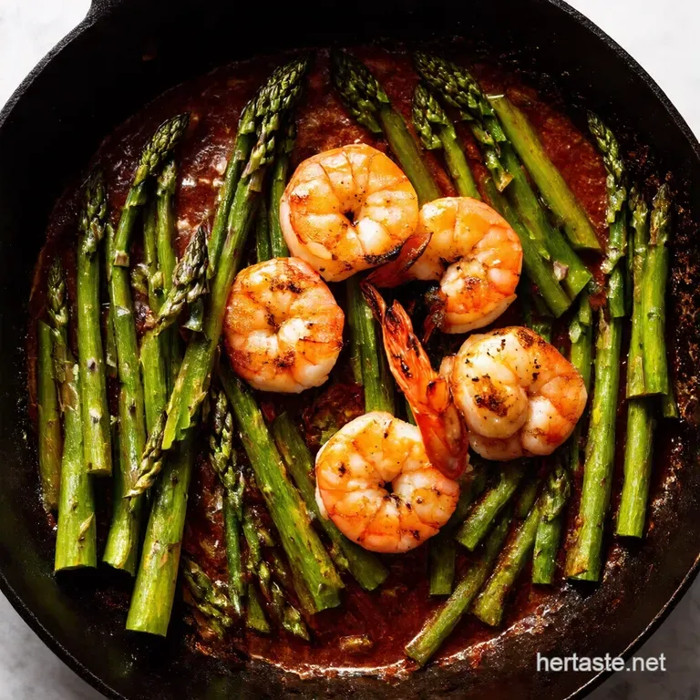 Zesty Blackened Shrimp Asparagus Skillet 20Min Dinner