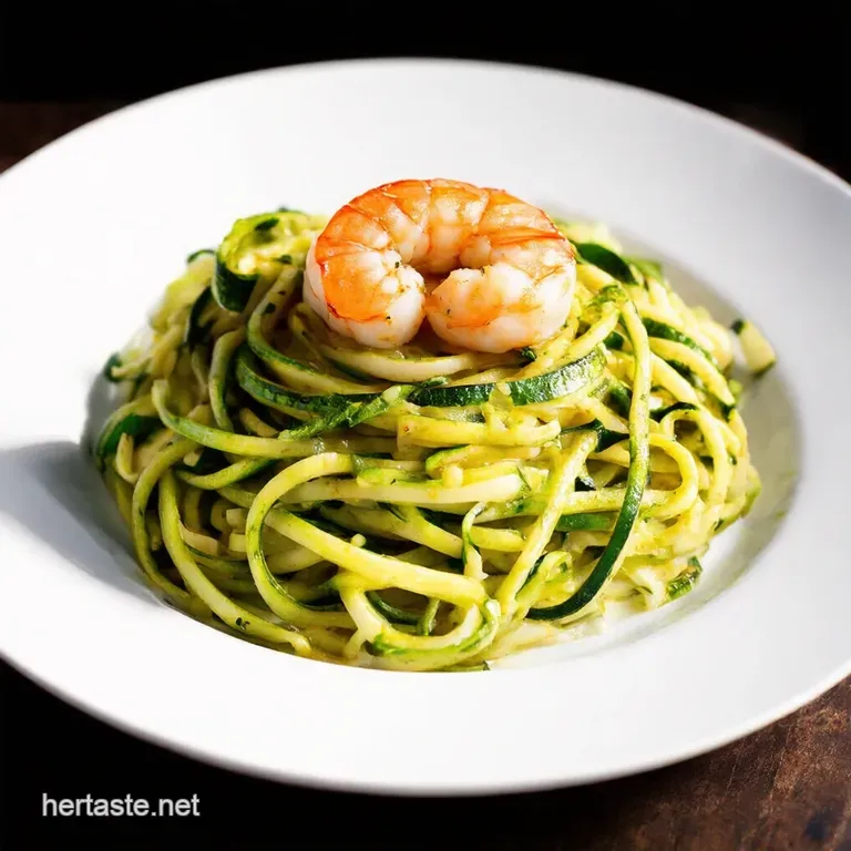 Cilantro Lime Shrimp Scampi with Zucchini Noodles