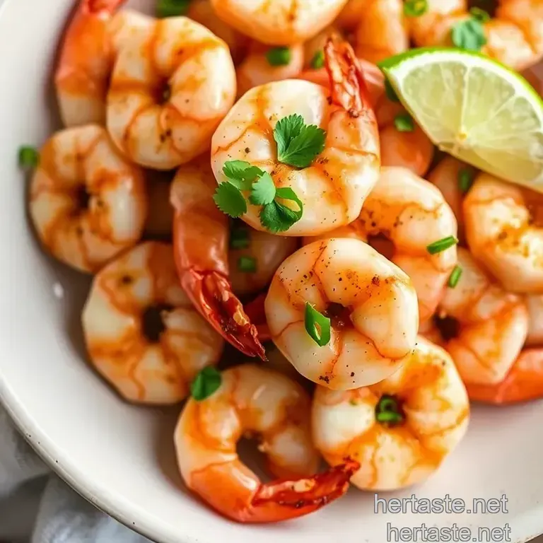 Zesty Garlic-Lime Shrimp with Avocado Salsa presentation