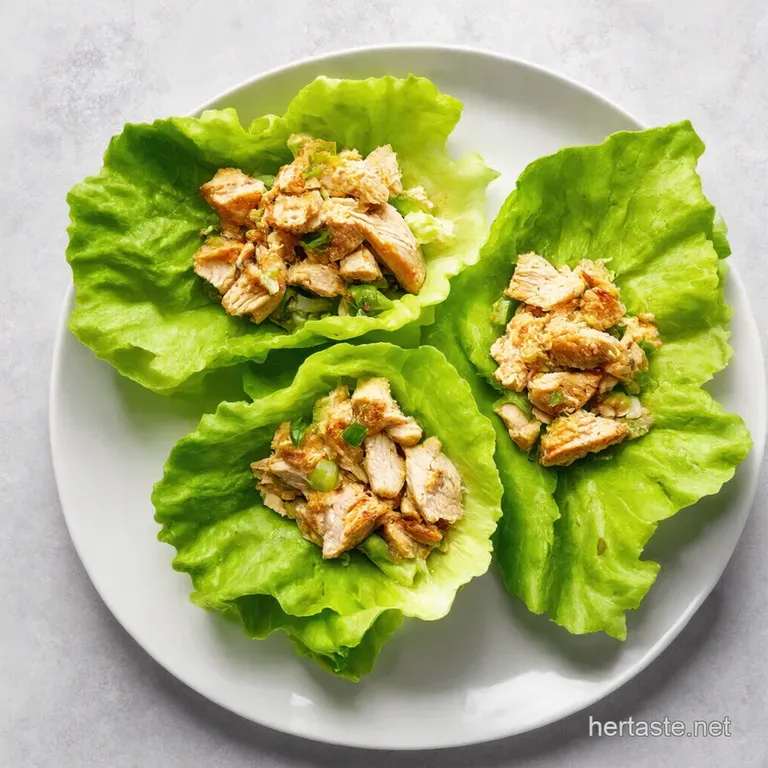 Zesty Keto Chicken Salad Lettuce Wraps
