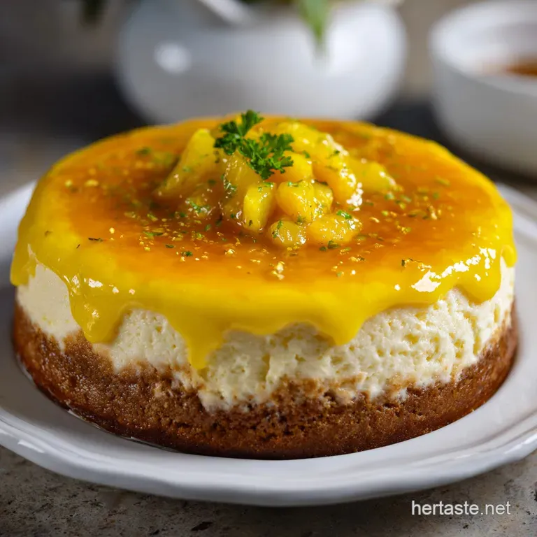Lemon Cheesecake with Tart Lemon Curd Topping