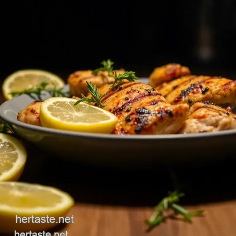 Zesty Lemon Herb Grilled Chicken presentation