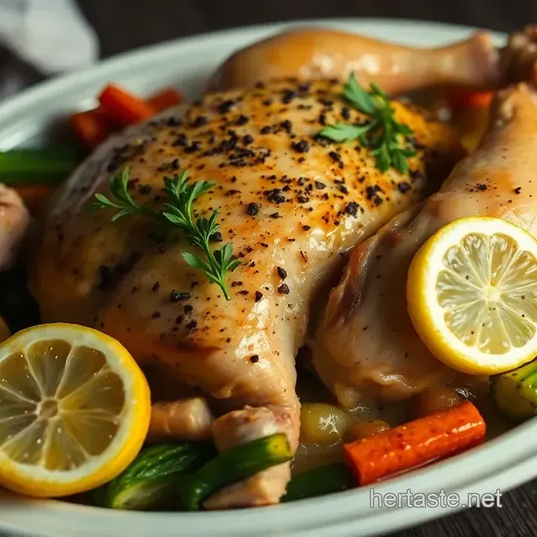 Zesty Lemon Herb Roasted Chicken and Veggies