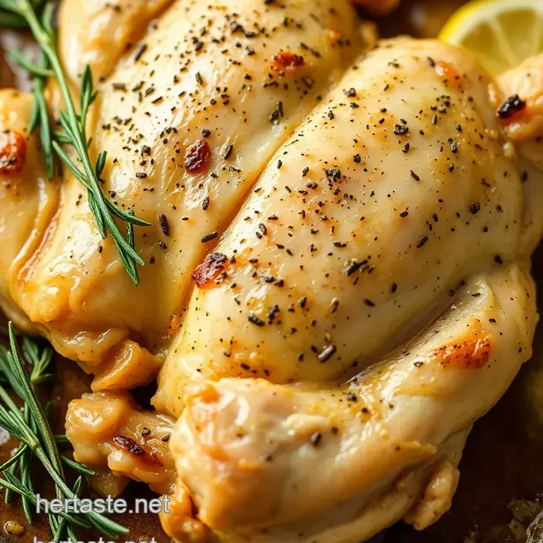 Zesty Lemon Herb Roasted Chicken presentation