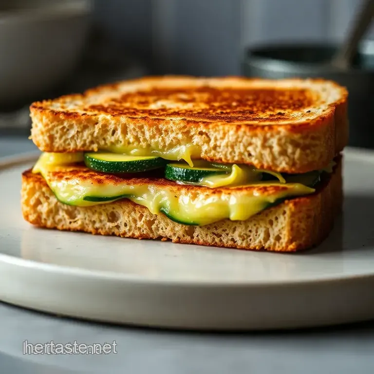 Zucchini Grilled Cheese: A Cheesy Twist on a Classic Comfort Food presentation